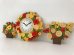 画像2: SYROCO社製 フラワー お花 デザイン 時計＆壁掛け飾りセット ヴィンテージ ウォールクロック 壁掛け時計 ウォールデコ USA 1960's 1970's vintage アンティーク  (2)