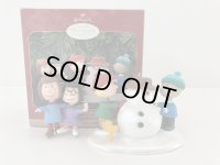 1999年 スヌーピー PEANUTS HALLMARK オーナメント セット ペパーミントパティ マーシー シュローダー フランクリン ウッドストック 箱入り KEEPSAKE SNOOPY ヴィンテージ
