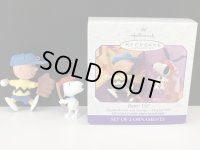1999年 スヌーピー チャーリーブラウン PEANUTS HALLMARK オーナメント セット 野球 ベースボール 箱入り KEEPSAKE SNOOPY ヴィンテージ
