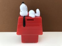 スヌーピー CHEX シリアル PEANUTS 40周年 ドッグハウス 貯金箱 BANK PEANUTS ビンテージ USA