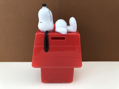 画像1: スヌーピー CHEX シリアル PEANUTS 40周年 ドッグハウス 貯金箱 BANK PEANUTS ビンテージ USA