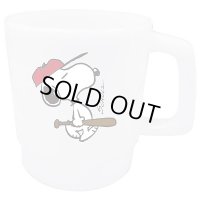 [新品雑貨]　スヌーピー ベースボール プラマグ スタッキング SNOOPY 電子レンジ可 日本製