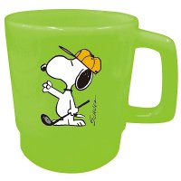 [新品雑貨]　スヌーピー ゴルフ プラマグ スタッキング SNOOPY 電子レンジ可 日本製