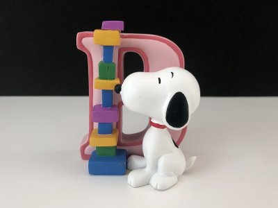 画像1: WESTLAND 箱付き スヌーピー アルファベット 置物 壁掛け飾り フィギュア USA ヴィンテージ PEANUTS 