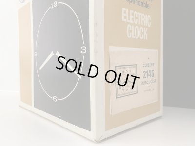 画像3:  箱付き!! デッドストック 1960's ゼネラルエレクトリック ミントグリーン 壁掛け時計 ビンテージ アンティーク ウォールクロック vintage GENERAL ELECTRIC ミッドセンチュリー