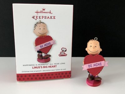 画像1: ライナス HALLMARK オーナメント 箱入り スヌーピー PEANUTS フィギュア SNOOPY オールド ビンテージ