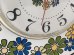 画像4: レトロフラワー お花 ウォールクロック 1960's 1970's SPARTUS製 ヴィンテージ 壁掛け時計 USA アンティーク