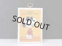 ヴィンテージ スヌーピー JOE COOL ジョークール 1980's HALLMARK WALL PLAQUE 壁掛け 飾り SNOOPY PEANUTS MADE IN USA