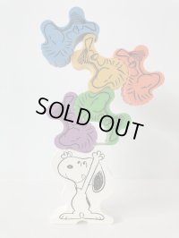 スヌーピー & ウッドストック 立体パズル? バランストイ ヴィンテージ SNOOPY PEANUTS USA 