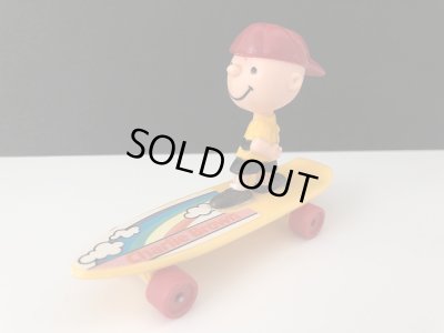 画像1: スヌーピー チャーリーブラウン AVIVA製 ビンテージ スケボーTOY SKATEBOARD vintage SNOOPY PEANUTS