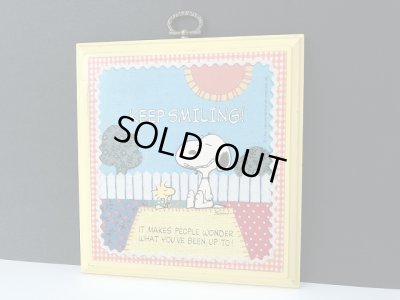 画像3: ヴィンテージ スヌーピー 1980's HALLMARK WALL PLAQUE 壁掛け 飾り SNOOPY PEANUTS MADE IN USA