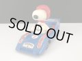 ヴィンテージ スヌーピー AVIVA 1980’s Diecast Metal Toy レーシングカー vintage USA SNOOPY