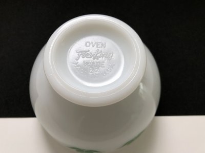 画像8: ファイヤーキング カッテージチーズ ボウル チューリップ 緑 グリーン Fire-king USA ヴィンテージ