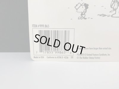 画像6: 1990's PEANUTS ラバースタンプ 未開封 未使用 MADE IN USA ハンコ スヌーピー USA オールド ヴィンテージ