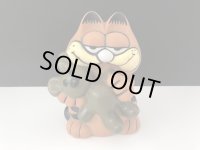 USA ヴィンテージ ガーフィールド プーキー BANK 貯金箱 Garfield 1980s