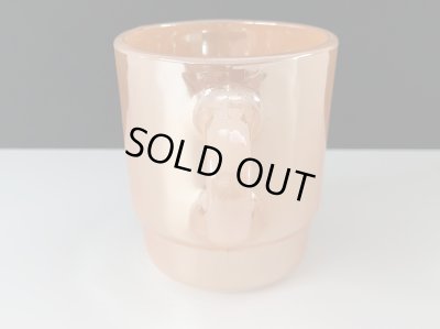 画像4: ファイヤーキング ピーチラスター スタッキング Fire-king USA ヴィンテージ