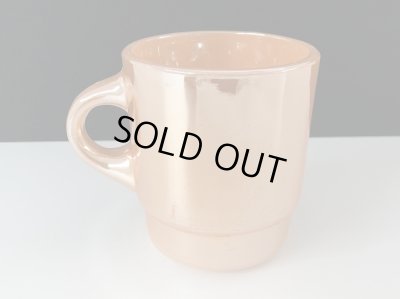 画像3: ファイヤーキング ピーチラスター スタッキング Fire-king USA ヴィンテージ