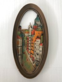 ヴィンテージ 壁掛け 飾り FRENCH STREET ウォールデコ ディスプレイ BURWOOD社 vintage USA