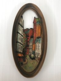 ヴィンテージ 壁掛け 飾り FRENCH STREET ウォールデコ ディスプレイ BURWOOD社 vintage USA