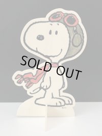 スヌーピー フライングエース レッドバロン Wood Doll オールド USA ヴィンテージ PEANUTS