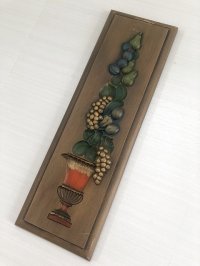 フルーツ デザイン 壁掛け 飾り ヴィンテージ ウォールデコ BURWOOD vintage USA