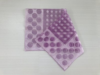 画像1: スカーフ 正方形  紫 ドット USA vintage ヴィンテージ