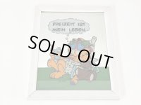 レア ドイツ ハンブルグ製 ガーフィールド Garfield ヴィンテージ ミラー 壁掛け 鏡 