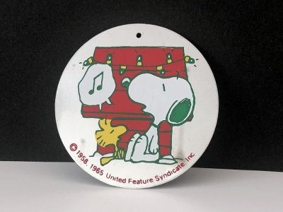 画像1: Determined ヴィンテージ スヌーピー ウッドストック 1970's クリスマス オーナメント SNOOPY PEANUTS USA