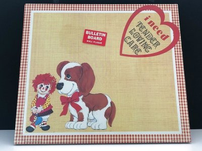 画像1: 未開封 ラガディ アン Raggedy ann 壁掛けボード 壁掛け飾り ヴィンテージ USA vintage ラガディアン＆アンディ