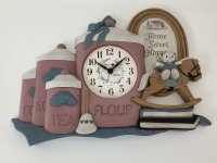 HOMCO製 ヴィンテージ ウォールクロック 壁掛け時計 アンティーク USA vintage