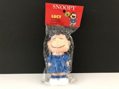 画像1: 未開封 デッドストック ヴィンテージ ルーシー LUCY スクイーズ トイ SNOOPY PEANUTS USA スヌーピー