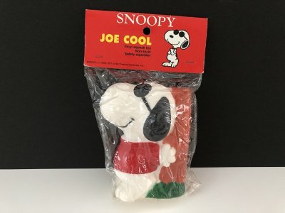 画像1: 未開封 デッドストック ヴィンテージ スヌーピー JOE COOL ジョークール スクイーズ トイ SNOOPY PEANUTS USA