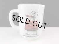 色濃いめ レアマグ ファイヤーキング スヌーピー レッドバロン RED BARON USA ヴィンテージ PEANUTS Fire-king SNOOPY マグカップ