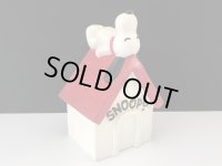 1970's Determined社製 ビンテージ スヌーピー ドッグハウス コインバンク Mサイズ 貯金箱 vintage USA SNOOPY