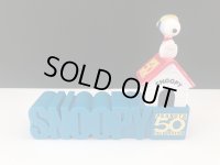 スヌーピー 50周年 レッドバロン フライングエース 置物 オールド ヴィンテージ vintage SNOOPY PEANUTS USA