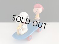 スヌーピー ウッドストック チャーリーブラウン 1970's AVIVA製 ビンテージ スケボーTOY SKATEBOARD vintage SNOOPY PEANUTS