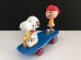 画像1: スヌーピー ウッドストック チャーリーブラウン 1970's AVIVA製 ビンテージ スケボーTOY SKATEBOARD vintage SNOOPY PEANUTS (1)