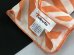 画像5: 100% SILK シルク スカーフ 正方形 オレンジ USA vintage ヴィンテージ (5)