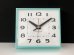 画像1:  箱付き!! デッドストック 1960's ゼネラルエレクトリック ミントグリーン 壁掛け時計 ビンテージ アンティーク ウォールクロック vintage GENERAL ELECTRIC ミッドセンチュリー (1)