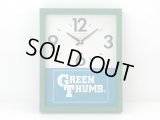 GREEN THUMB アドバタイジング ヴィンテージ ウォールクロック 壁掛け時計 vintage USA ビンテージ  1960s 1970s  時計