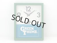 GREEN THUMB アドバタイジング ヴィンテージ ウォールクロック 壁掛け時計 vintage USA ビンテージ  1960s 1970s  時計