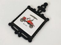 ヴィンテージ Trivet 鍋敷き アンティークカーデザイン 壁掛け飾り USA米国輸出用 MADE IN JAPAN 