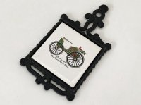 ヴィンテージ Trivet 鍋敷き アンティークカーデザイン 壁掛け飾り USA米国輸出用 MADE IN JAPAN 