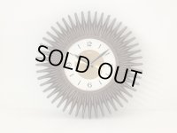 SYROCO社製 ビンテージ サンバーストクロック ウォールクロック 壁掛け時計 ミッドセンチュリー USA アンティーク 1960's 1970's ヴィンテージ