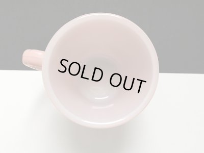 画像6: ファイヤーキング ピンク 薄いピンク Dハンドルマグ レアカラー Fire-king USA ヴィンテージ