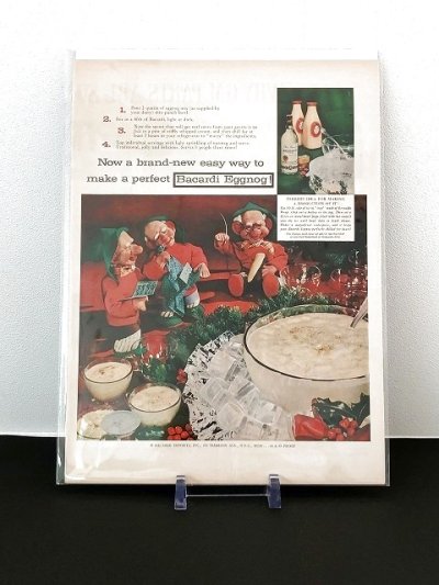 画像1: BACARDI ビンテージ LIFE誌 1955年 ビンテージ広告 切り取り アドバタイジング ポスター