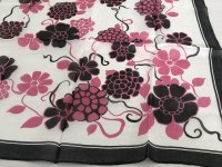 スカーフ フラワー 正方形 USA vintage ヴィンテージ