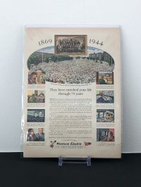 Western Electric LIFE誌 1944年 ビンテージ広告 切り取り アドバタイジング ポスター