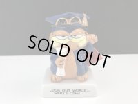 USA ヴィンテージ ENESCO ガーフィールド 卒業 タグ付き 置物 Garfield 1980s