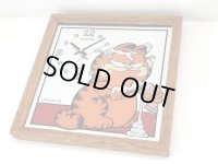 ガーフィールド Garfield ヴィンテージ ミラー ウォールクロック 1980's USA 壁掛け時計 
